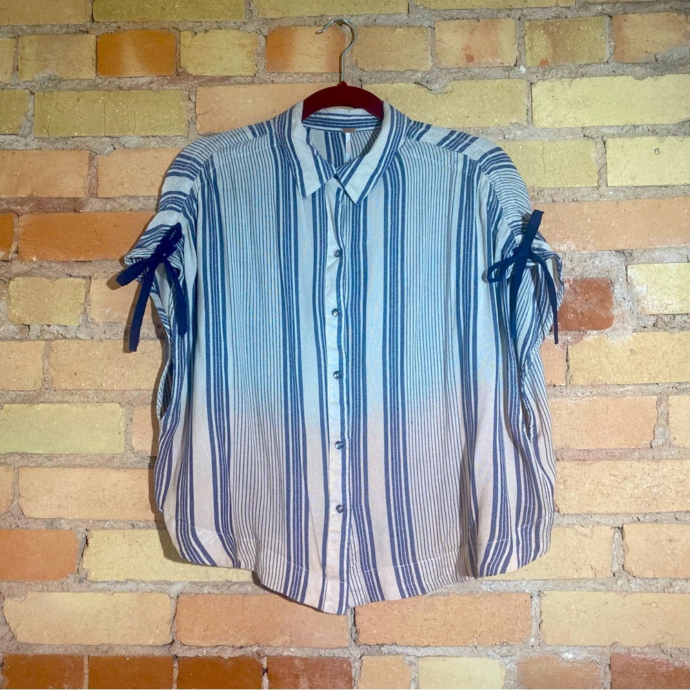Free People oversized striped top